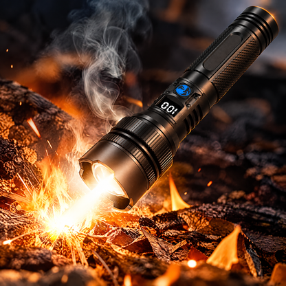 Super Bright Ultimate Tactical Survival Flashlight  · 80X Brighter ·120H Runtime