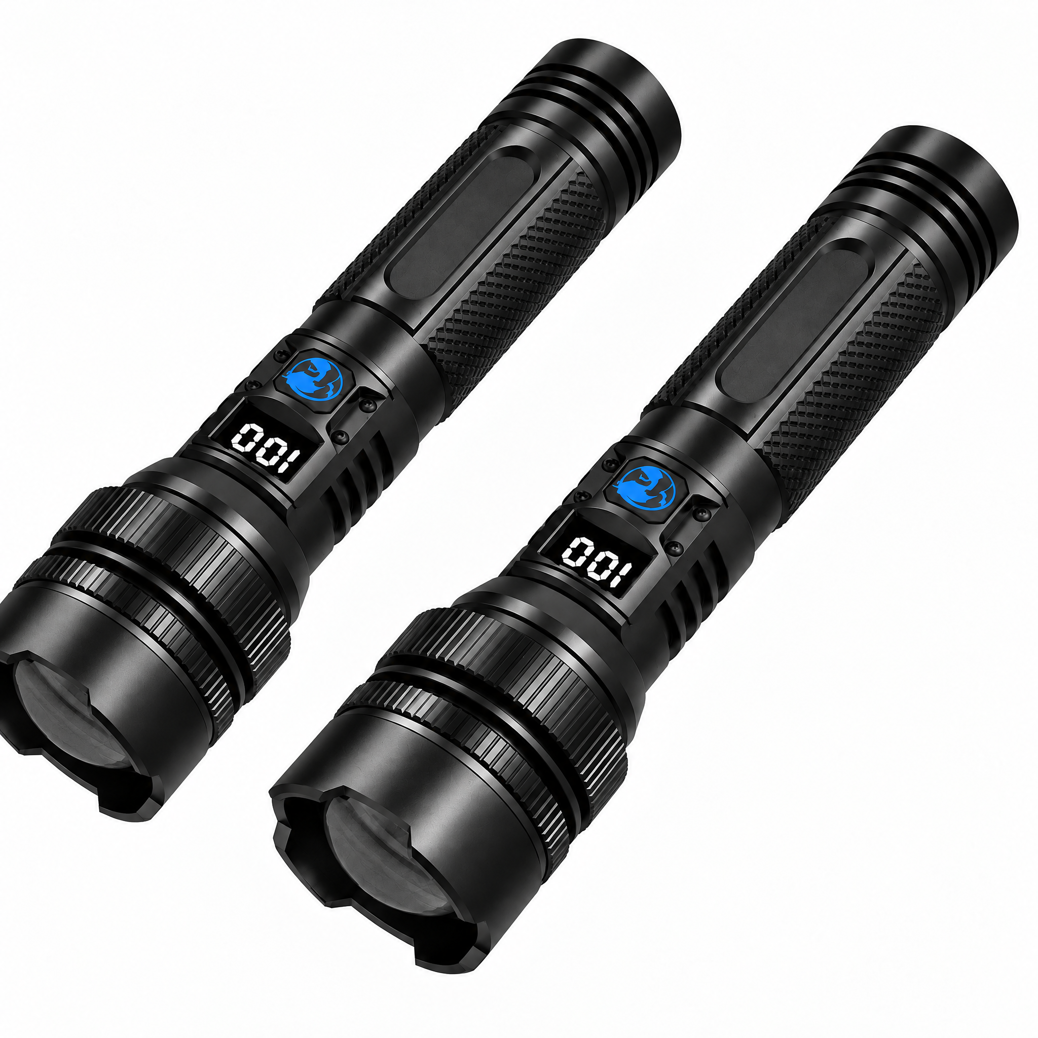 Two flashlights power upgrade |Storage case + lanyard — and save more