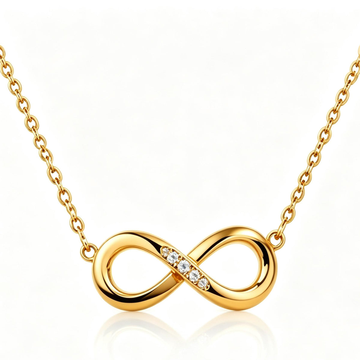 Awabeta® Gold-Tone Infinity Symbol Zircon Necklace