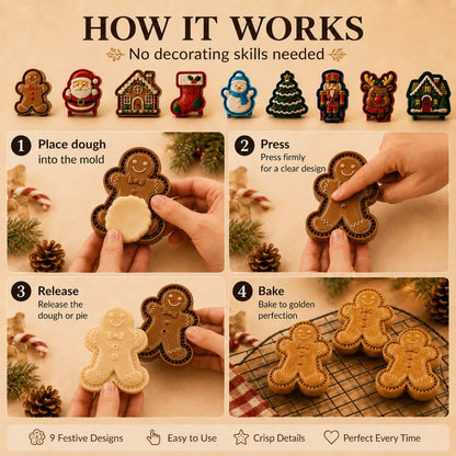 🎄Christmas Pie Mold  9 Designs