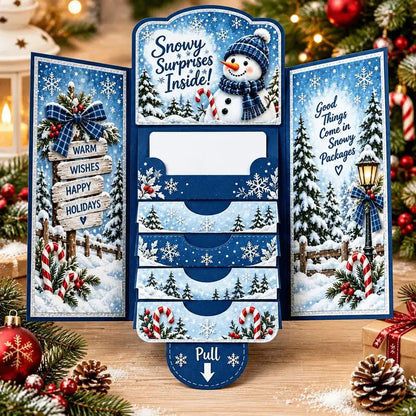 [BUY 4 GET 5 ＄4.7 EACH ] – Waterfall Pull-Out Card Book That Holds Cash & Gift Cards.