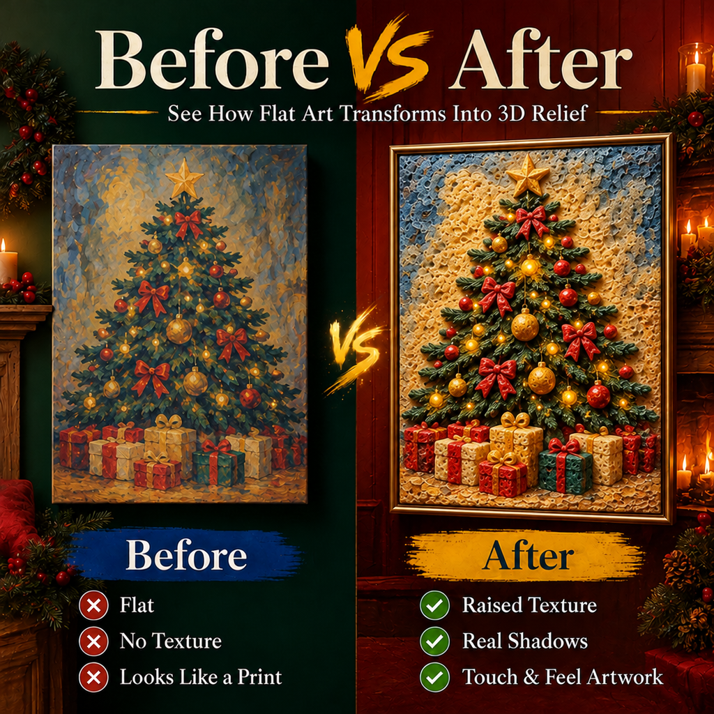 Special Christmas Gift 3D Relief Art PeN