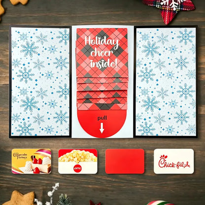 [BUY 4 GET 5 ＄4.7 EACH ] – Waterfall Pull-Out Card Book That Holds Cash & Gift Cards.