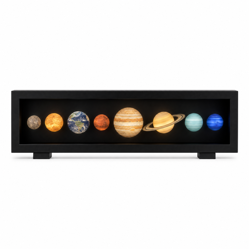 Solar System LED Night Light – 3D Planet Desk Decor Lamp, Space-Themed Ambient Lighting for Bedroom, Office & Home