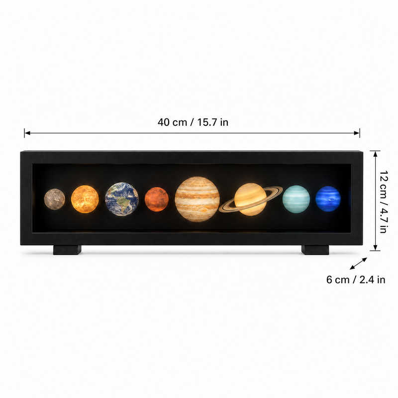 Solar System LED Night Light – 3D Planet Desk Decor Lamp, Space-Themed Ambient Lighting for Bedroom, Office & Home