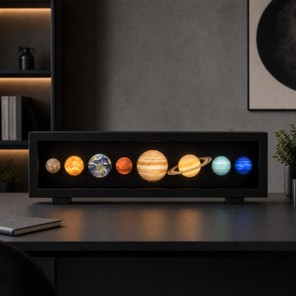 Solar System LED Night Light – 3D Planet Desk Decor Lamp, Space-Themed Ambient Lighting for Bedroom, Office & Home